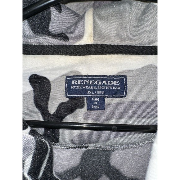 Renegade Camouflage Men’s Hoodie Size 3XL - Picture 2 of 6